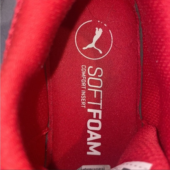 Red Puma Soft Foam Sneakers - Picture 4 of 6